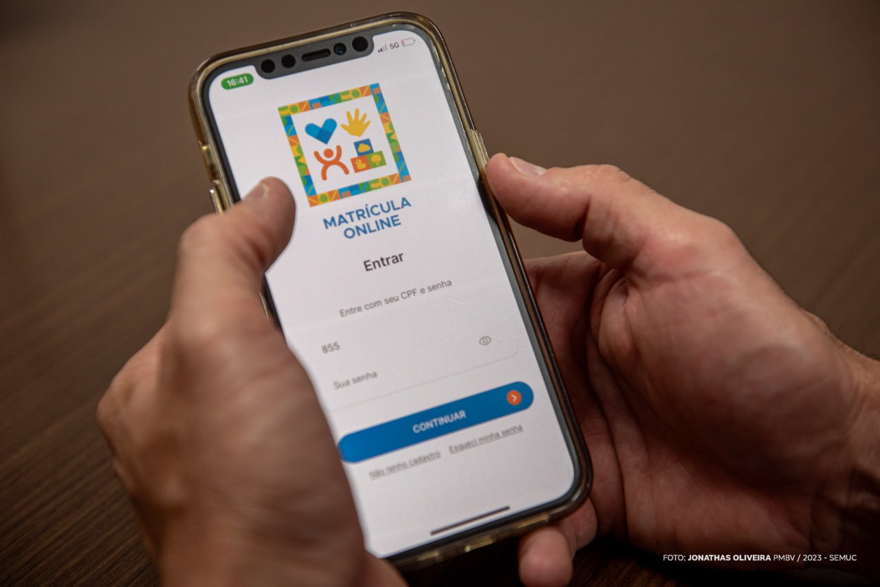 O aplicativo "Matrícula on-line", disponível para Android e IOS também estarão disponíveis