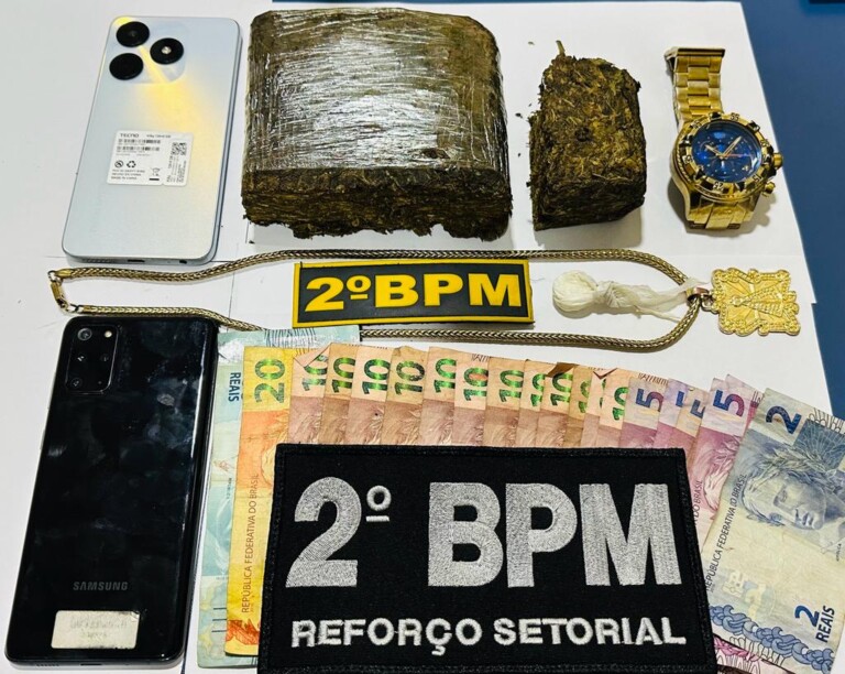 Material apreendido foi levado á delegacia (Foto: Divulgação/PMRR)