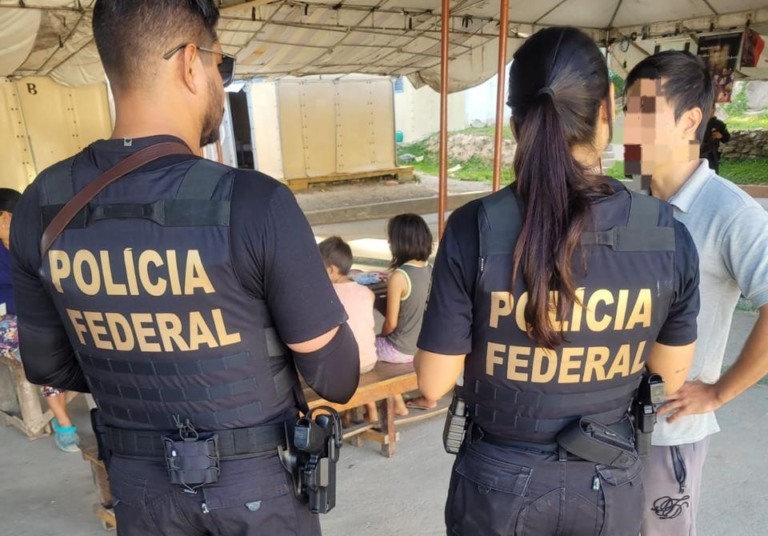  A ação foi realizada pela Polícia Federal em conjunto com a Defensoria Pública e o Ministério Público do Trabalho. (Foto: reprodução/PF)