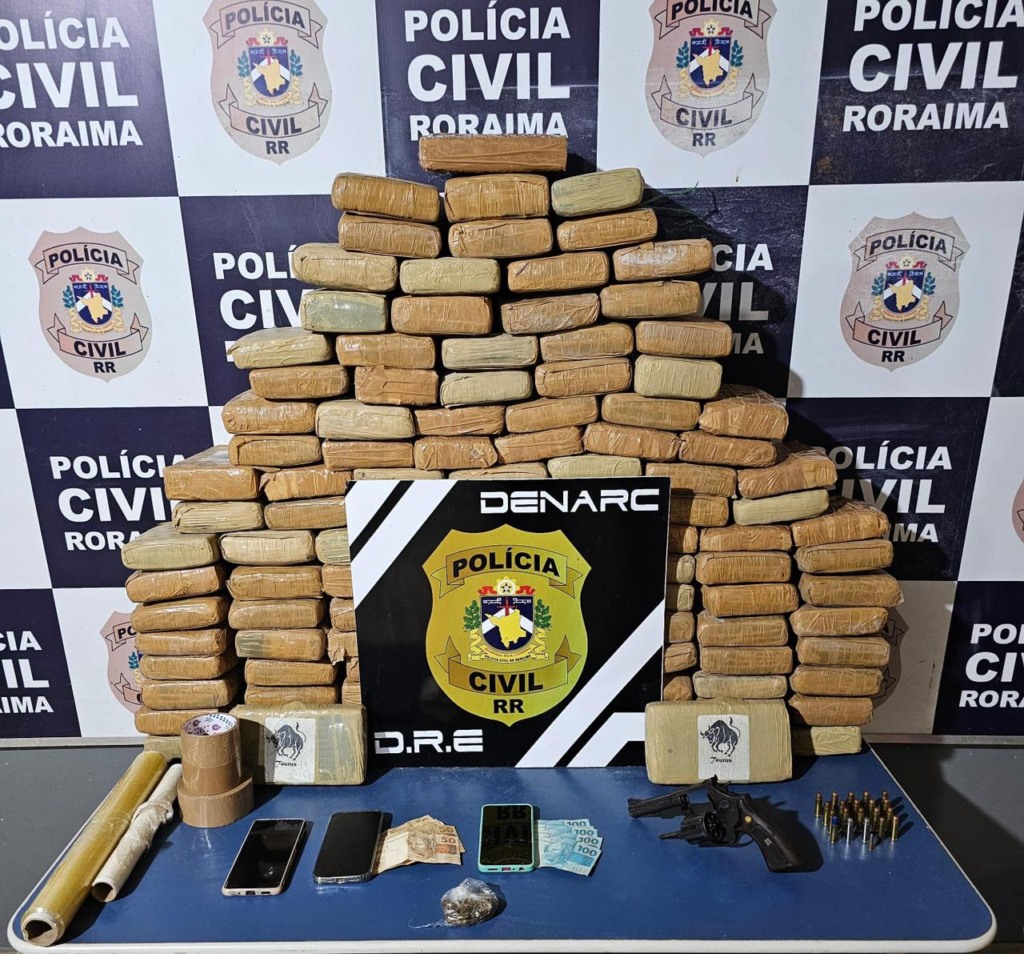 Material apreendido com as infratoras (Foto: Ascom/Polícia Civil) Material apreendido com as infratoras (Foto: Ascom/Polícia Civil)