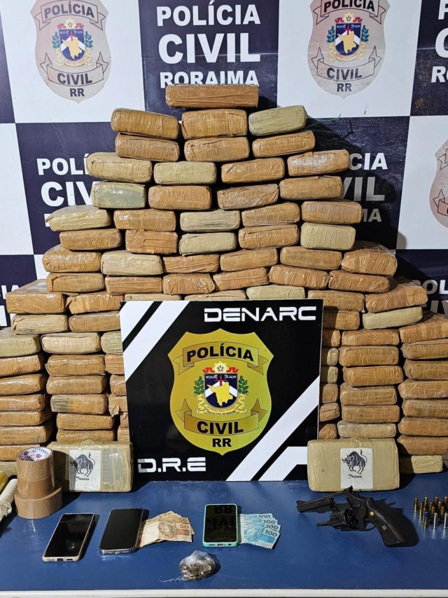 Material apreendido com as infratoras (Foto: Ascom/Polícia Civil) 