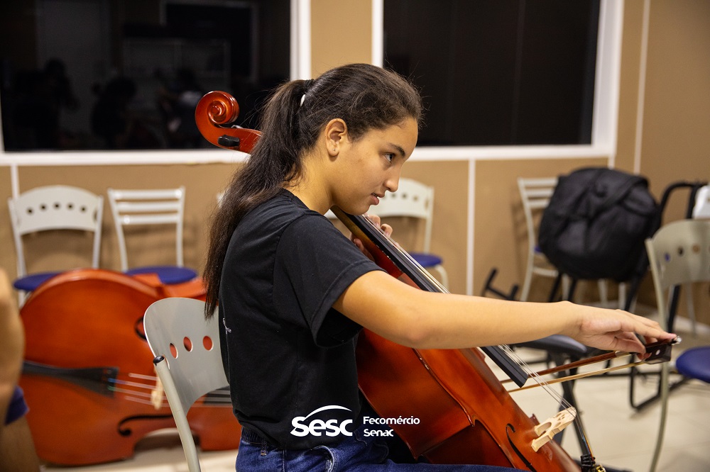 Alunos irão fazer parte da Orquestra Jovem do Sesc Roraima (Foto Sesc Roraima)