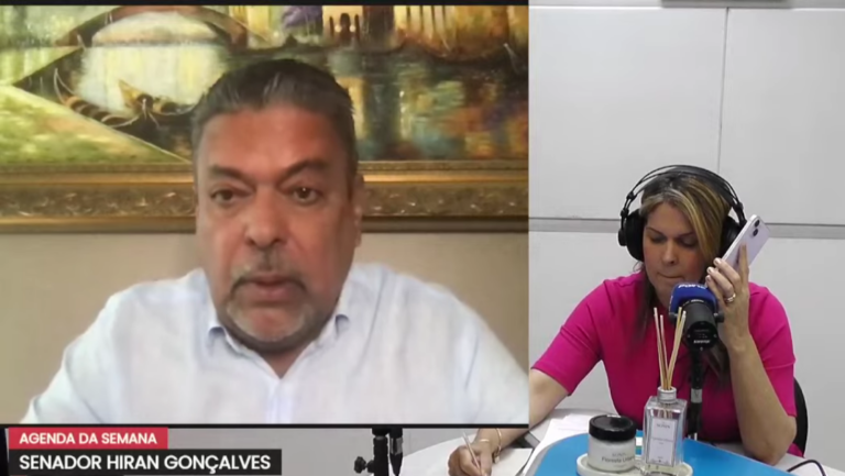 O senador concedeu entrevista por telefone no Agenda da Semana deste domingo, 21 (Foto: Reprodução/YouTube)