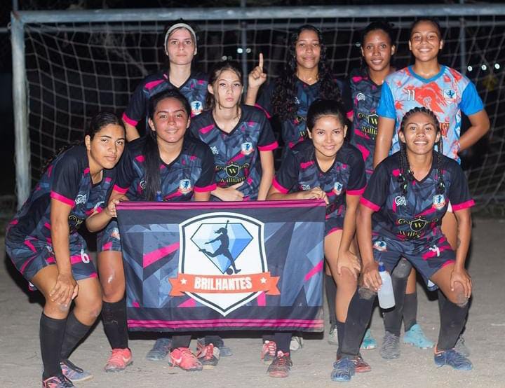 Time feminino, sub 18, Brilhante Sport Clube (Foto: Arquivo Pessoal)