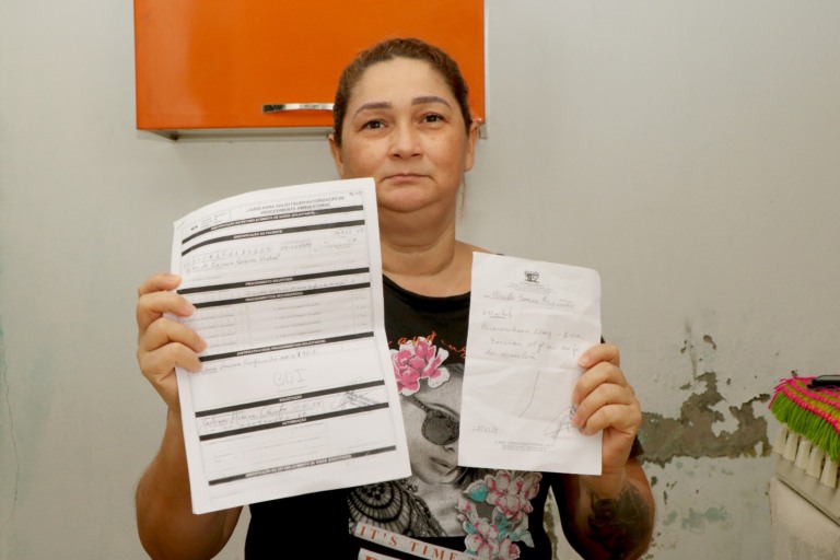 Cheilla foi internada em agosto de 2023 devido ao risco iminente de embolia pulmonar, condição perigosa relacionada à trombose (Foto: Wenderson Cabral/FolhaBV)