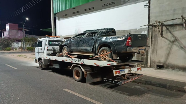 Carro foi recuperado no país vizinho (Foto: Divulgação/PCRR)