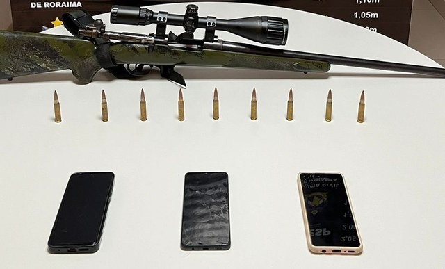 Arma foi apreendida em ação conjunta (Foto: Divulgação/Ficco)