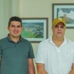 O prefeito de Bonfim, Romualdo Feitosa, e o ex-prefeito Joner Chagas (Foto: Pablo Magalhães/Reprodução)