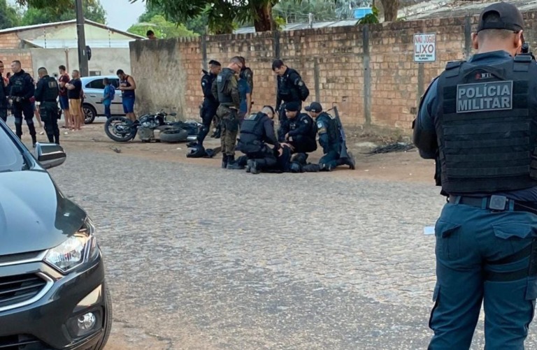 Acidente ocorreu no bairro Tancredo Neves (Foto: Divulgação) 