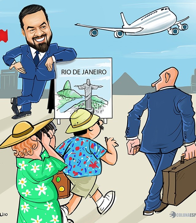 O governador do Rio de Janeiro investe na imagem do Estado através do turismo