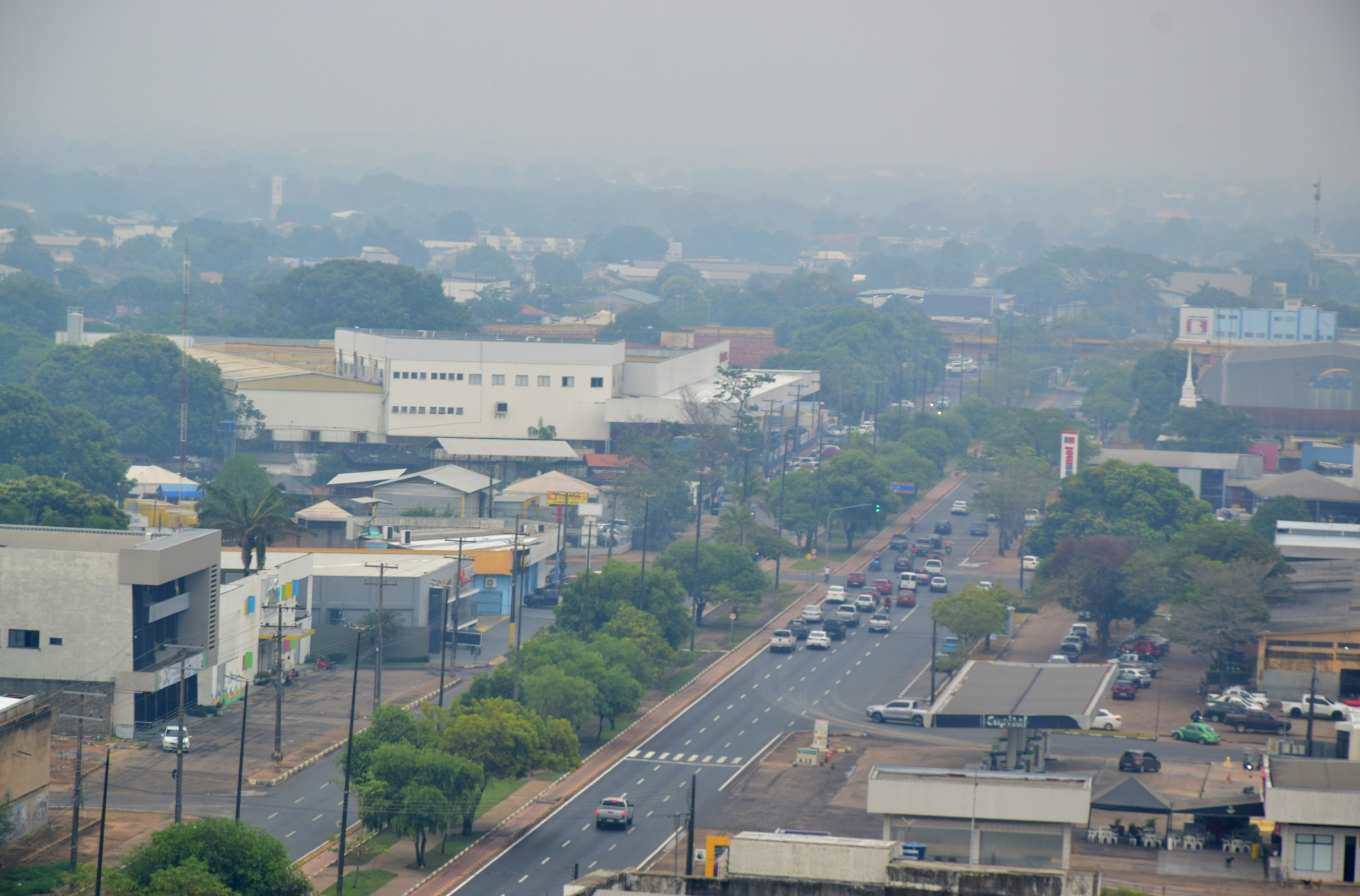 Neblina em Boa Vista - 28.03.2024 (Foto: Nilzete Franco/FolhaBV)