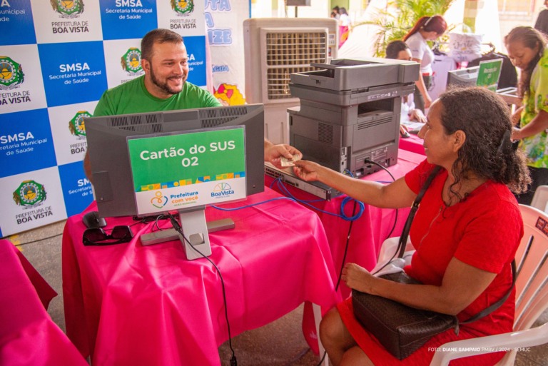 São ofertados diversos serviços gratuitos (Foto: Diane Sampaio/PMBV) 