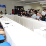 Reunião bilateral entre autoridades brasileiras e guianenses em 2024 (Foto: Nilzete Franco/FolhaBV/Ilustração)