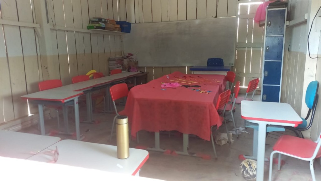 Escola Municipal Vida Nova é uma sala, conhecida como escolinha do Jatobá. (Foto: reprodução) Escola Municipal Vida Nova é uma sala, conhecida como escolinha do Jatobá. (Foto: reprodução)