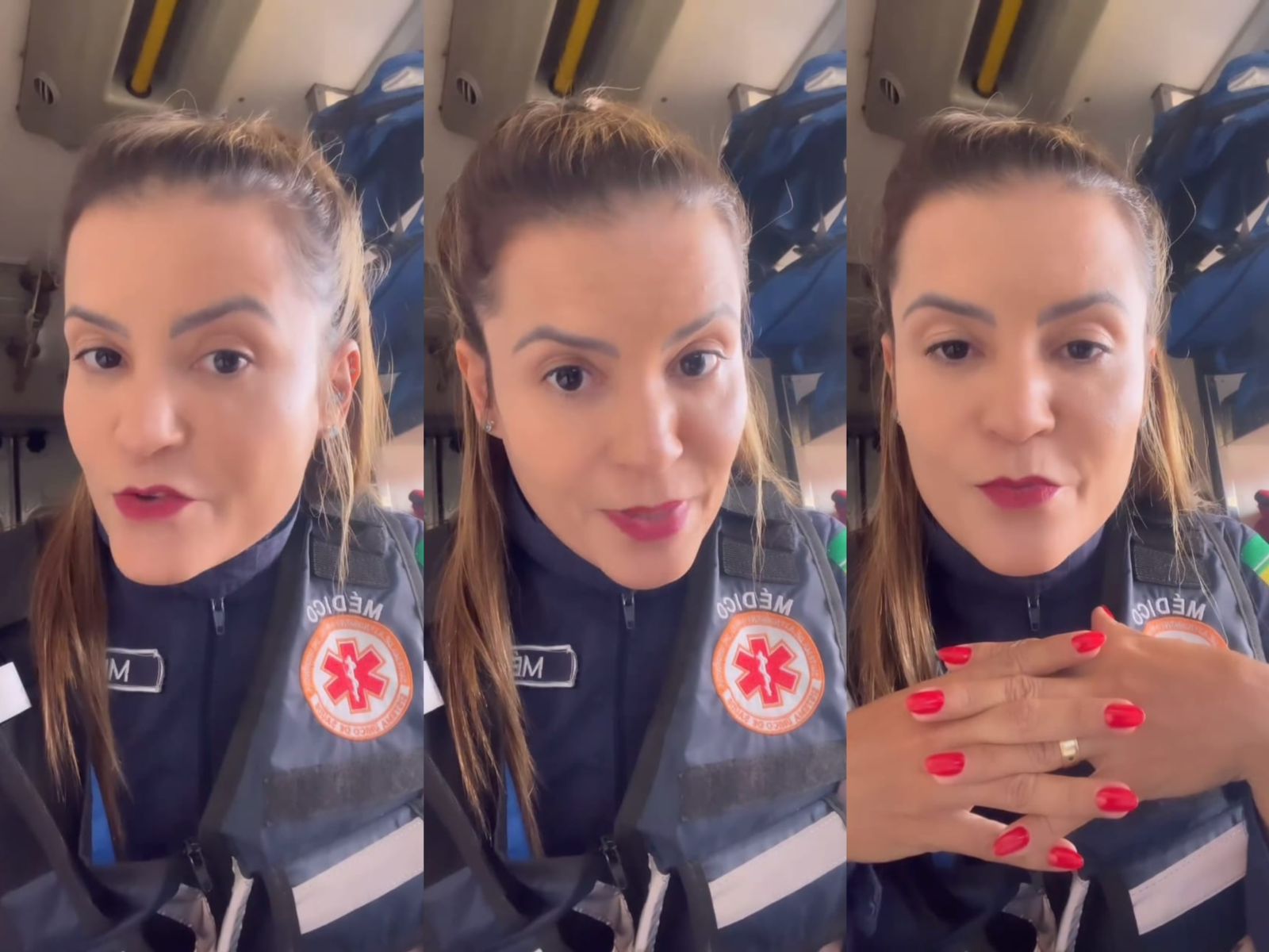Médica Leidiana Nobles explica no vídeo como deve ser realizado o procedimento em casos de parada cardiorrespiratória - (Foto: Reprodução/Instagram)