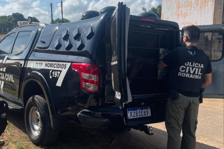 Homem foi encaminhado a audiência de custodia, onde foi decretada a prisão preventiva dele (Foto: Ascom/PCRR) Homem foi encaminhado a audiência de custodia, onde foi decretada a prisão preventiva dele (Foto: Ascom/PCRR)