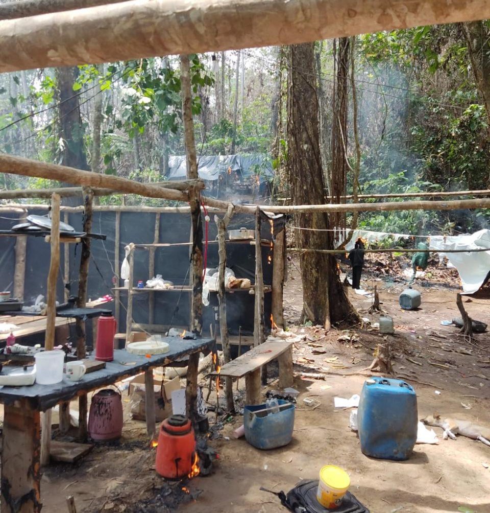 Ação foi realizada na Terra Yanomami (Foto: Divulgação/Forças Armadas) Ação foi realizada na Terra Yanomami (Foto: Divulgação/Forças Armadas)