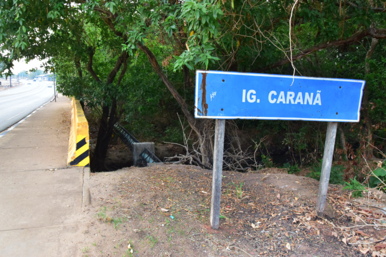O igarapé Caranã está localizado no bairro União. (Foto: Nilzete Franco/FolhaBV)