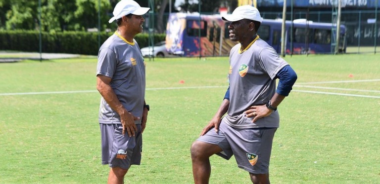Técnico Rodrigo Chagas e auxiliar Paulo Isidoro estão desligados do Monte Roraima. Crédito: João Paulo Oliveira