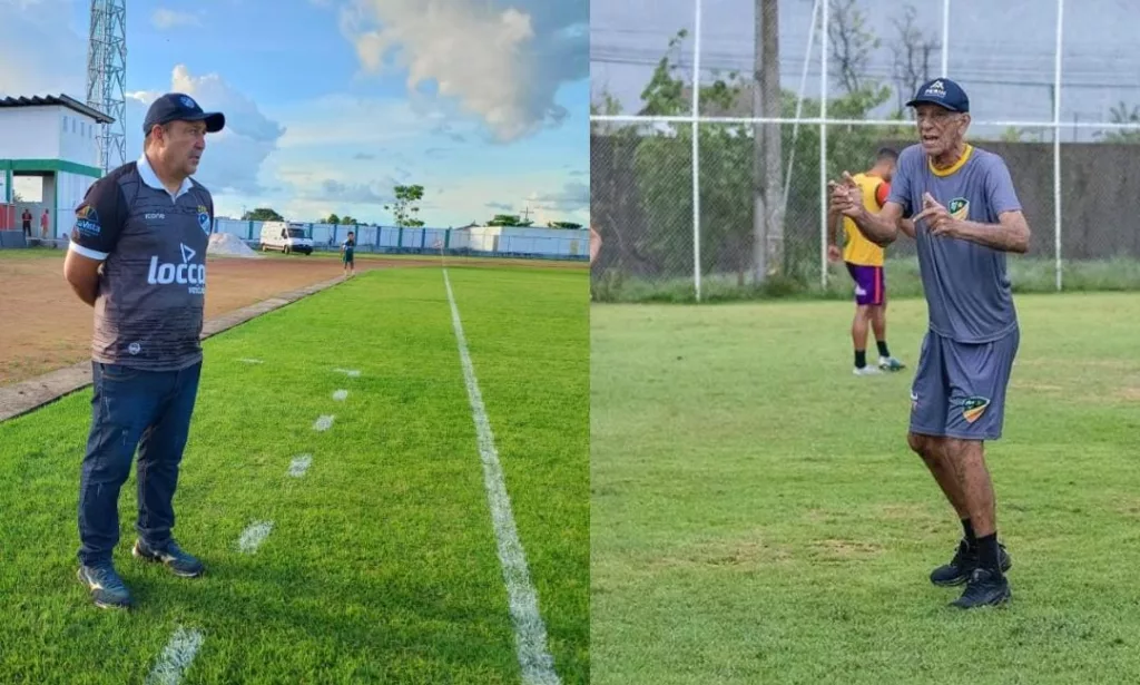 Frente à frente, dois 'gurus' do futebol da região Norte, Chiquinho Viana e Aderbal Lana. Créditos: João Paulo Oliveira/São Raimundo e VinÃcius Borralho/Monte Roraima Frente à frente, dois 'gurus' do futebol da região Norte, Chiquinho Viana e Aderbal Lana. Créditos: João Paulo Oliveira/São Raimundo e VinÃcius Borralho/Monte Roraima