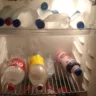 "Minha geladeira só tem água", relatou Raiane. (Foto: Arquivo pessoal)