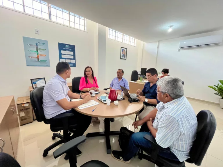 Reunião entre técnicos do Incra e do Iteraima para tratar sobre a gleba Baliza (Foto: Ascom Incra)