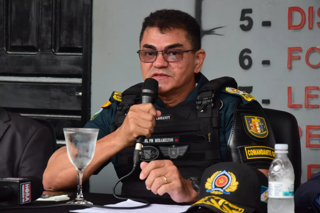 O comandante-geral da PMRR, coronel Miramilton Goiano de Souza (Foto: Nilzete Franco/FolhaBV)