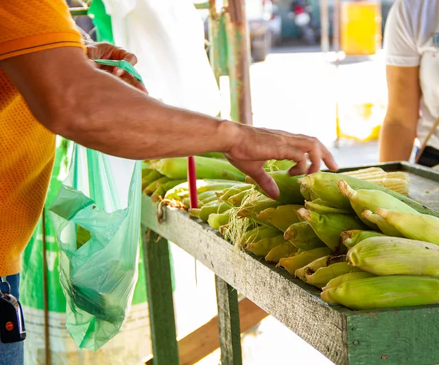 Equipe do Procon realizou fez levantamento de preços da saca do milho em feiras e mercados da capital. (Foto:  Nonato Sousa/SupCom ALE-RR)
