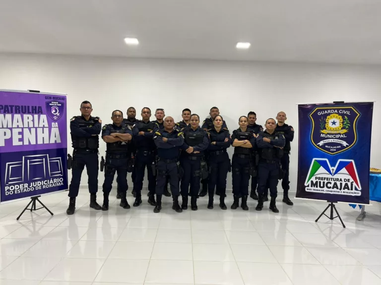 Efetivo da Guarda Municipal de Mucajaí (Foto: Divulgação)
