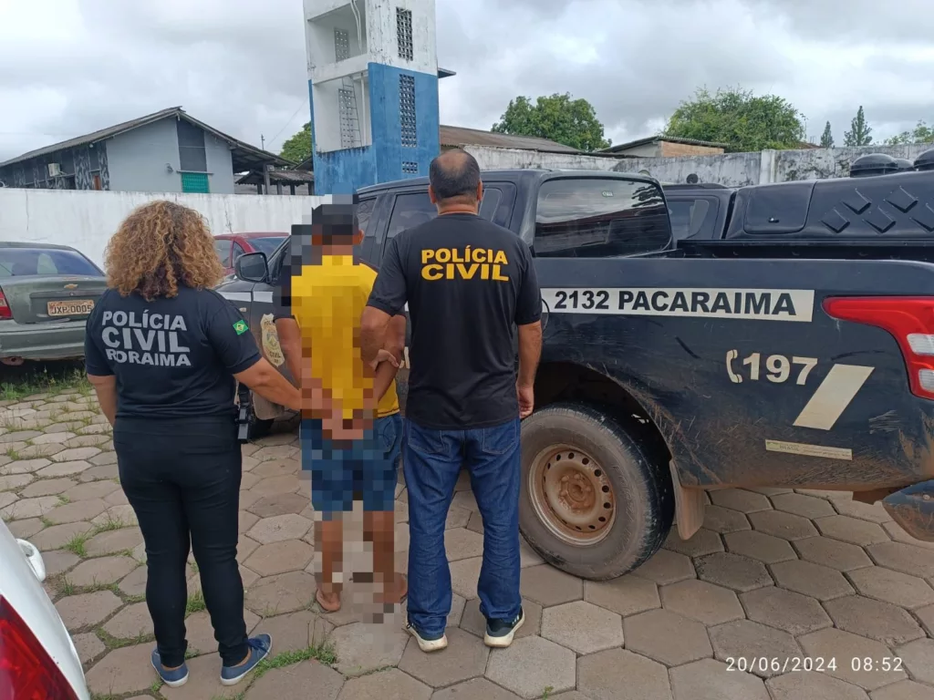 Prisão ocorreu nesta quinta-feira, dia 20, na comunidade Boca da Mata, no município de Pacaraima (Foto: Divulgação)