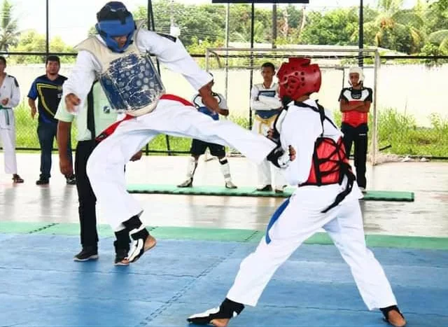 O taekwondo utiliza movimentos realizados tanto com os pés quanto com as mãos (Foto: Divulgação)