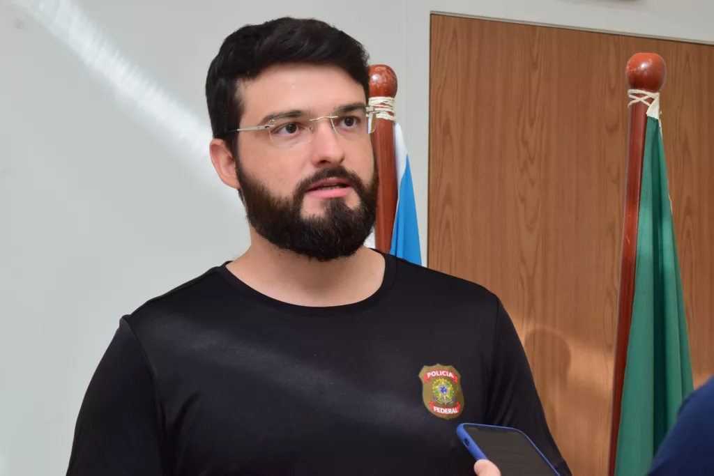 O delegado da Polícia Federal, Caio Luchini (Foto: Nilzete Franco/FolhaBV)