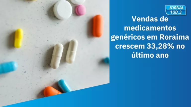 Vendas de medicamentos genéricos em Roraima crescem 33,28% no último ano