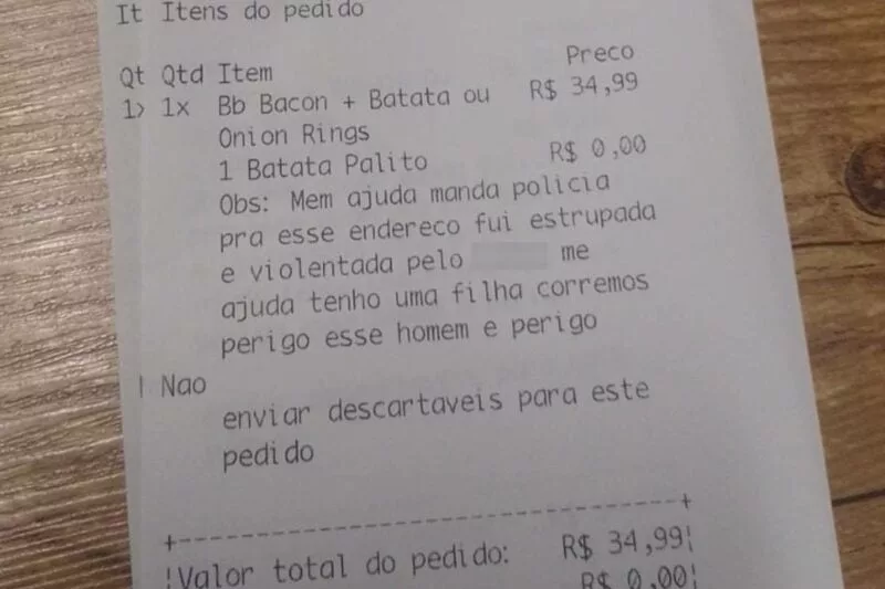 Vítima usou o aplicativo para denunciar o crime — Foto: Reprodução/Internet