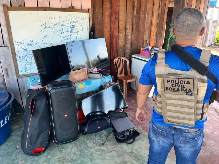 Os objetos roubados foram encontrados em um sítio na zona rural de Boa Vista (Foto: Divulgação)