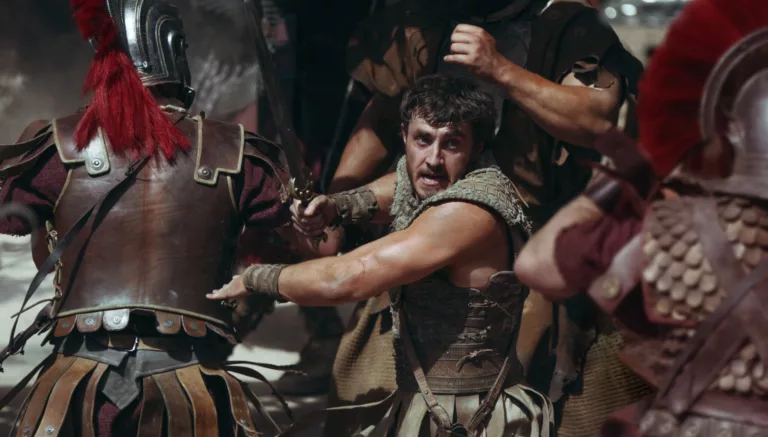 "Gladiador 2" promete trazer de volta a grandiosidade e a emoção que consagraram o primeiro filme, com um elenco de peso e a direção experiente de Ridley Scott (Foto: Divulgação)