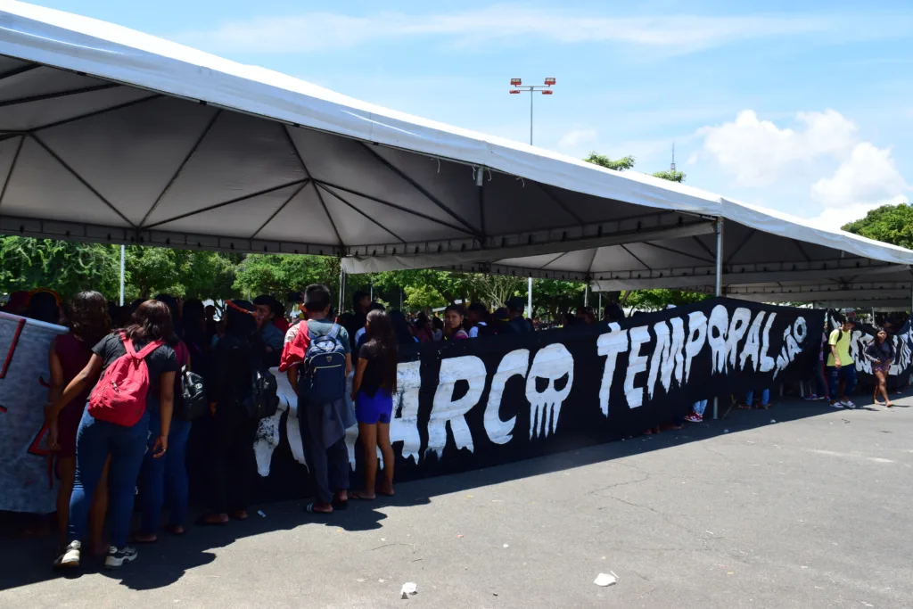 Indígenas se reúnem em RR para protestar contra nova audiência do Marco Temporal