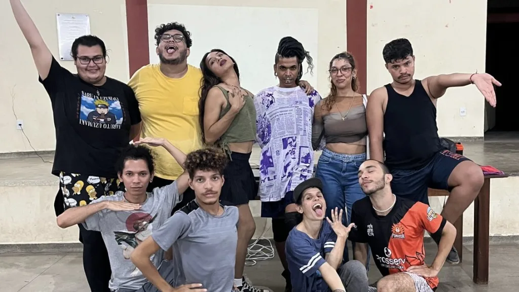 Participantes da cena se preparam para o Baile Mandacarú (Foto: Arquivo Pessoal)