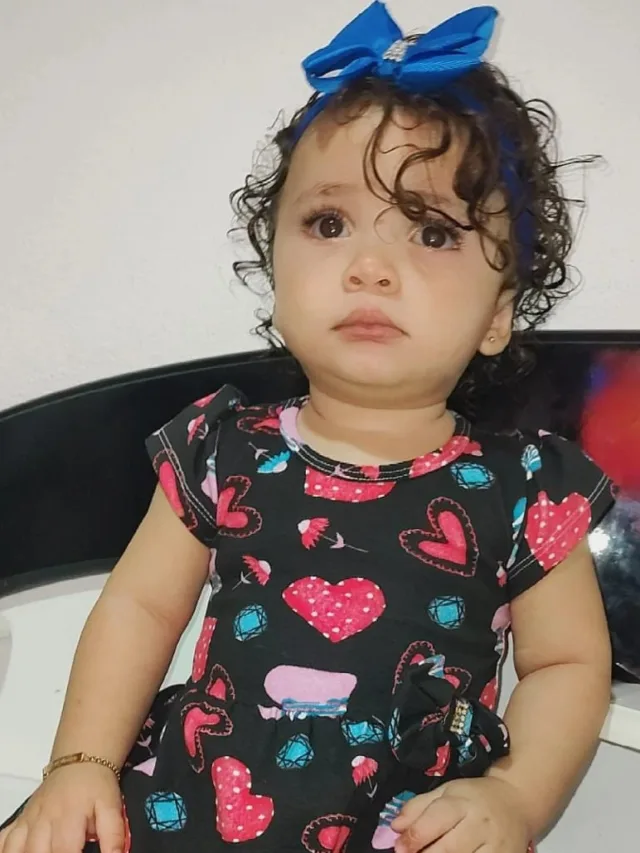 Maria Manuelly de 1 ano, foi diagnosticada com câncer no olho. (Foto: Arquivo pessoal)