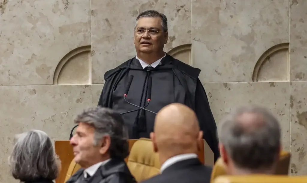 O ministro do STF, Flávio Dino, durante sua posse (Foto: Valter Campanato/Agência Brasil)