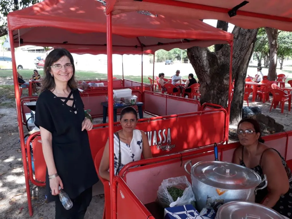 Primeira edição da feira, somente com integrantes da Associação Forte São Joaquim. (Foto: Arquivo Pessoal)