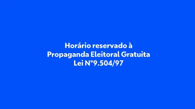 Horário eleitoral na televisão em 2024 (Foto: Reprodução)