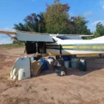 A aeronave seria utilizada na logística do garimpo ilegal (Foto: Divulgação/PRF)