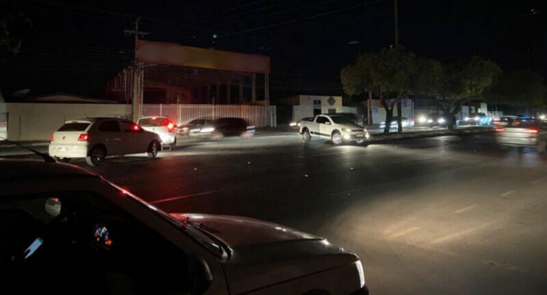 Boa Vista em um dos apagões registrados em 2023. (Foto: reprodução)