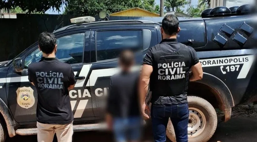 A prisão foi efetuada pela Polícia Civil (Foto: Ascom/PCRR) 