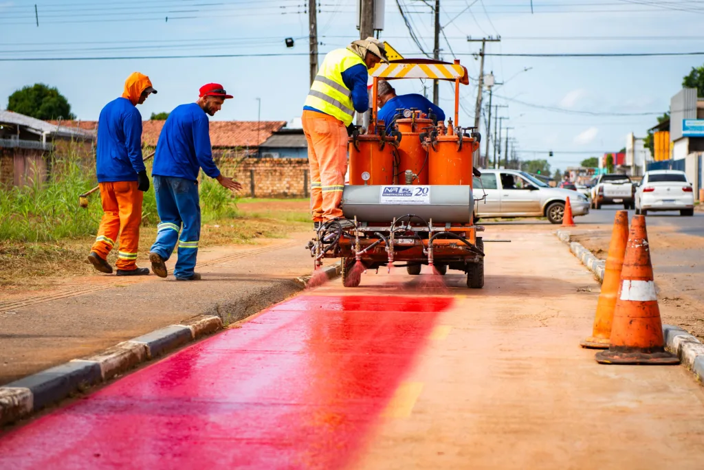 A ciclovia em Boa Vista tem uma extensão de aproximadamente 49 km. (Foto: reprodução/Semuc)