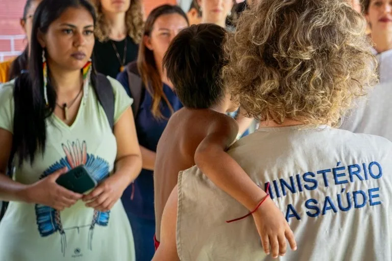 a ação busca melhorar o atendimento médico em áreas remotas e enfrentar as dificuldades de deslocamento dos indígenas. (Foto: Ministério da Saúde)
