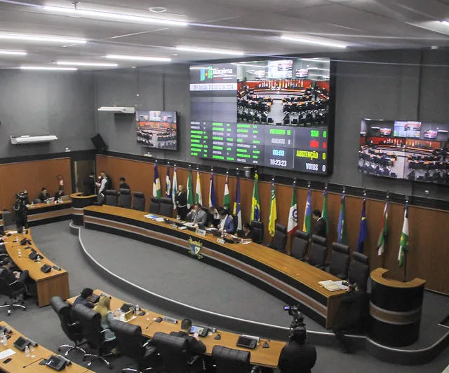 O plenário da Assembleia Legislativa de Roraima nesta terça-feira (Foto: Nonato Sousa/SupCom ALE-RR)