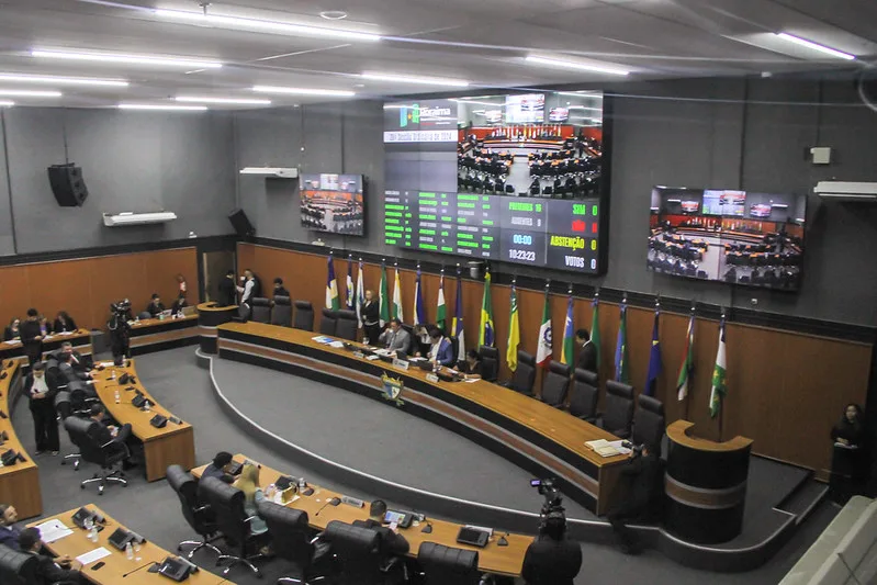 O plenário da Assembleia Legislativa de Roraima nesta terça-feira (Foto: Nonato Sousa/SupCom ALE-RR)