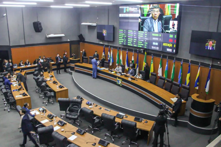 O plenário da Assembleia Legislativa de Roraima nesta terça-feira (Foto: Nonato Sousa/SupCom ALE-RR)